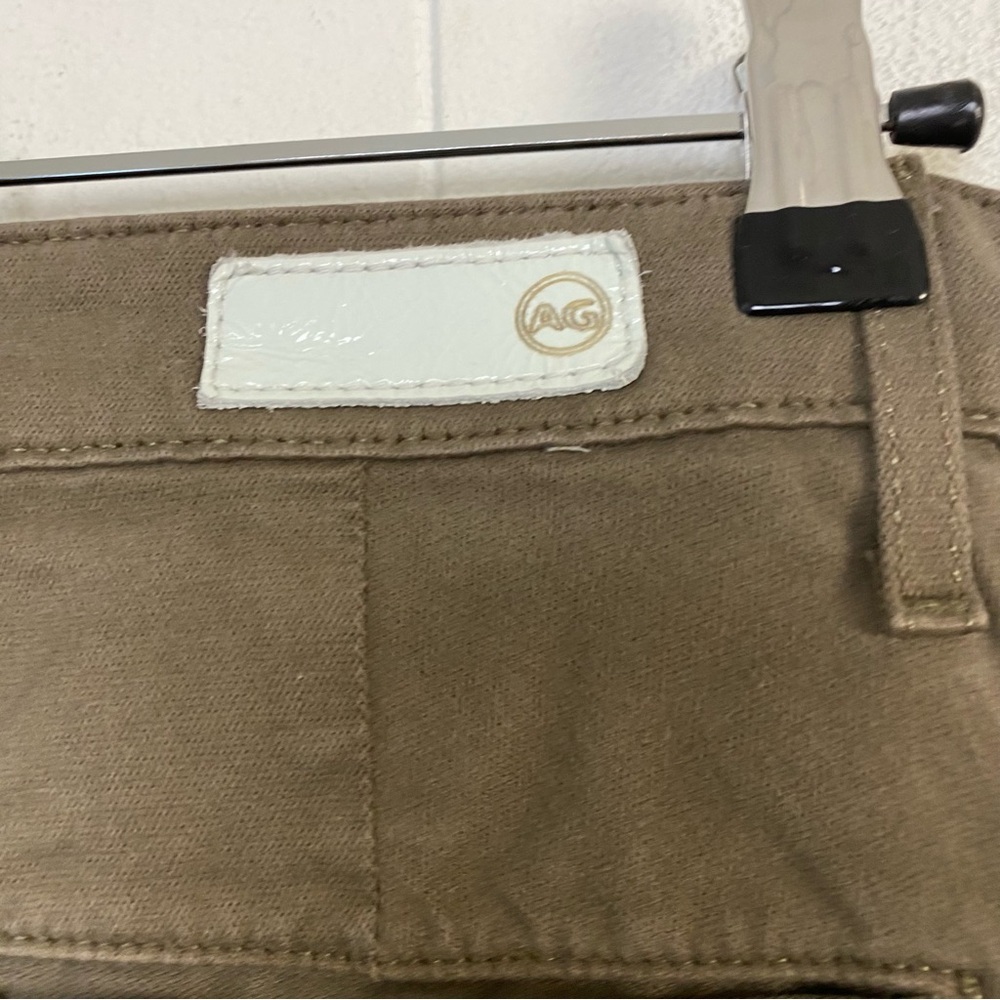 AG Adriano Goldschmied The Caden Tailored Trouser Size 28 R Side Stripe Olive - Picture 10 of 12